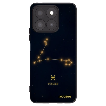 Picasee Honor X8c Hülle - Schwarzes Silikon - PISCES
