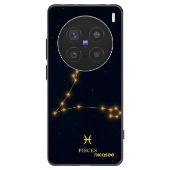 Picasee Vivo X200 Pro Hülle - Schwarzes Silikon - PISCES