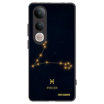 Picasee Vivo V50 Lite 5G Hülle - Schwarzes Silikon - PISCES