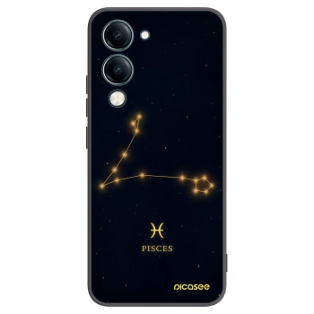 Picasee Vivo Y29s 5G Hülle - Schwarzes Silikon - PISCES