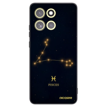 Picasee Motorola Moto G86 Power 5G Hülle - Schwarzes Silikon - PISCES