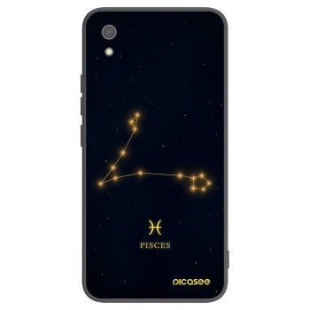 Picasee Xiaomi Redmi 7A Hülle - Schwarzes Silikon - PISCES