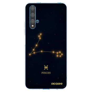 Picasee Huawei Nova 5T Hülle - Transparentes Silikon - PISCES