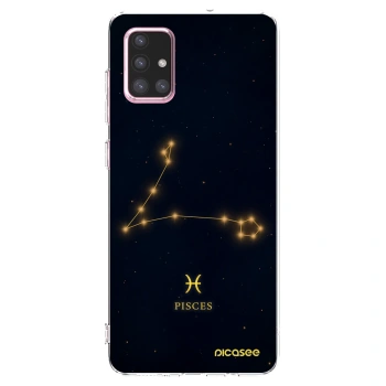 Picasee Samsung Galaxy A71 A715F Hülle - Transparentes Silikon - PISCES