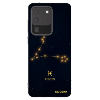 Picasee Samsung Galaxy S20 Ultra 5G G988F Hülle - Transparentes Silikon - PISCES