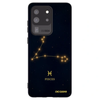 Picasee Samsung Galaxy S20 Ultra 5G G988F Hülle - Schwarzes Silikon - PISCES