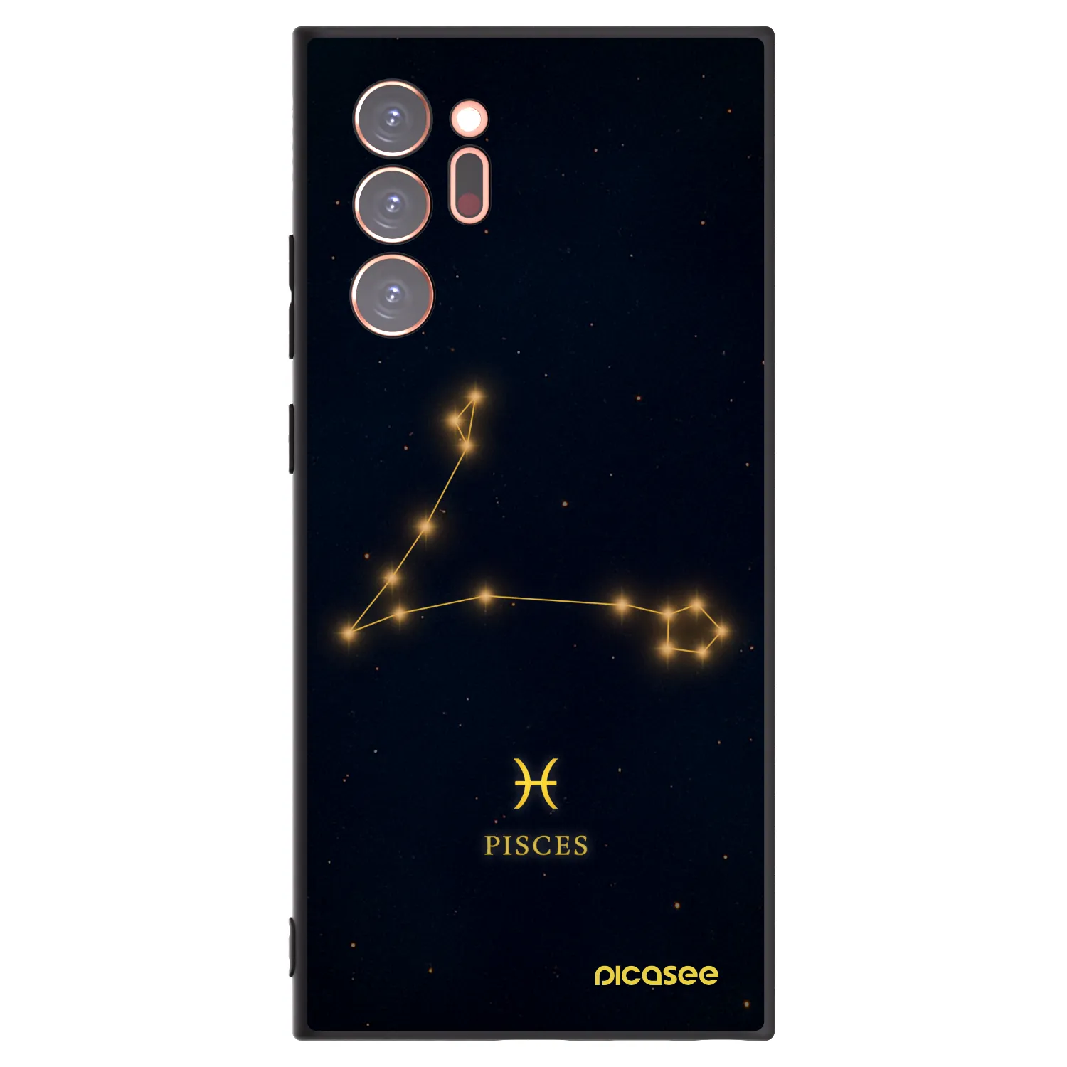Picasee Samsung Galaxy Note 20 Ultra Hülle - Schwarzes Silikon - PISCES