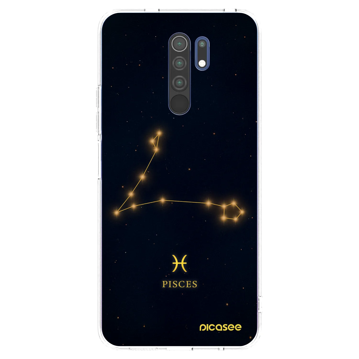 Picasee Xiaomi Redmi 9 Hülle - Transparentes Silikon - PISCES