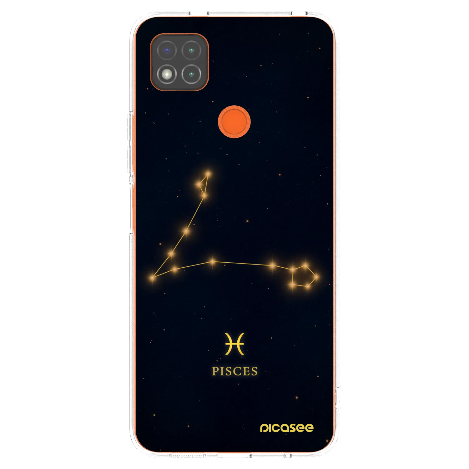Picasee Xiaomi Redmi 9C Hülle - Transparentes Silikon - PISCES