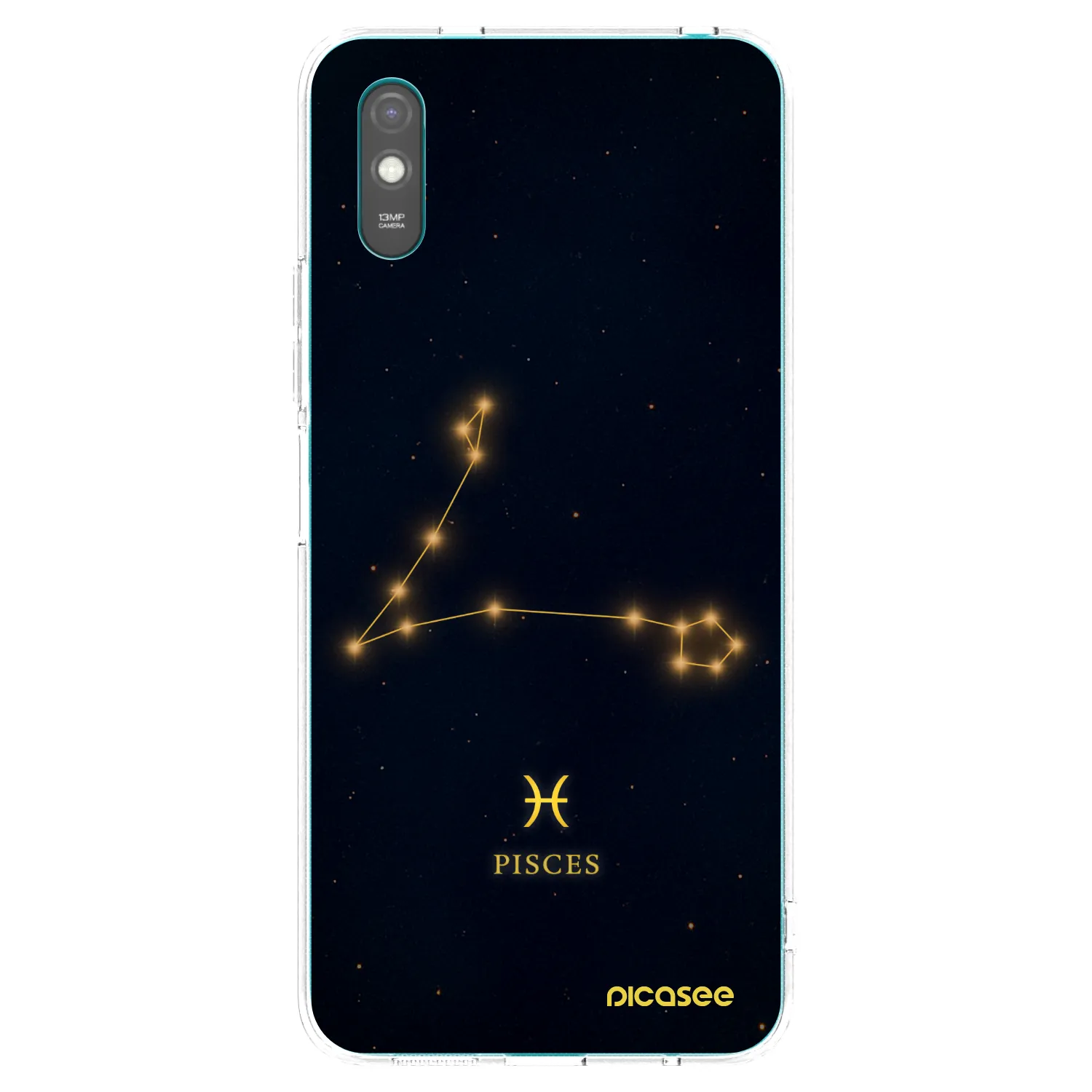 Picasee Xiaomi Redmi 9A Hülle - Transparentes Silikon - PISCES