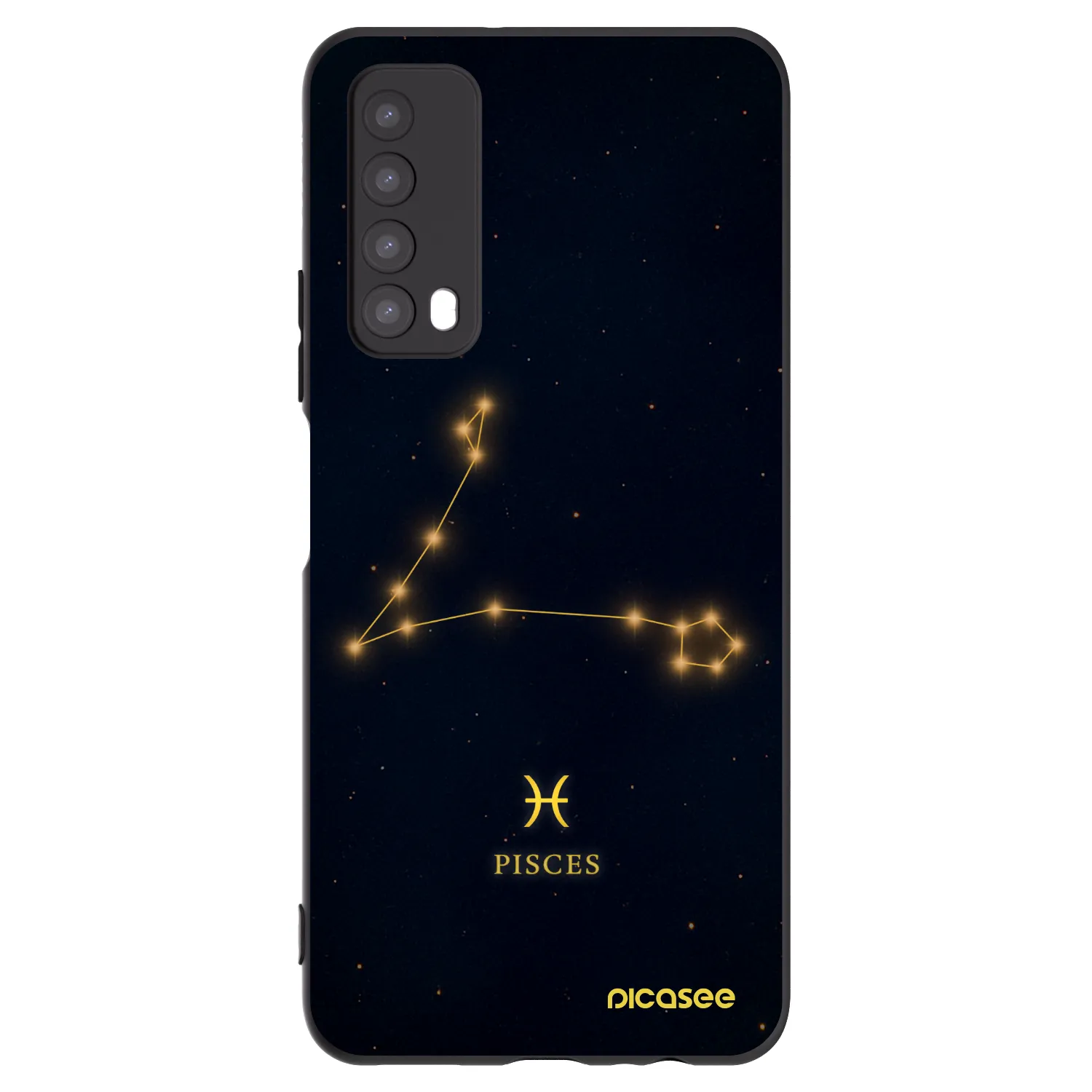 Picasee Huawei P Smart 2021 Hülle - Schwarzes Silikon - PISCES