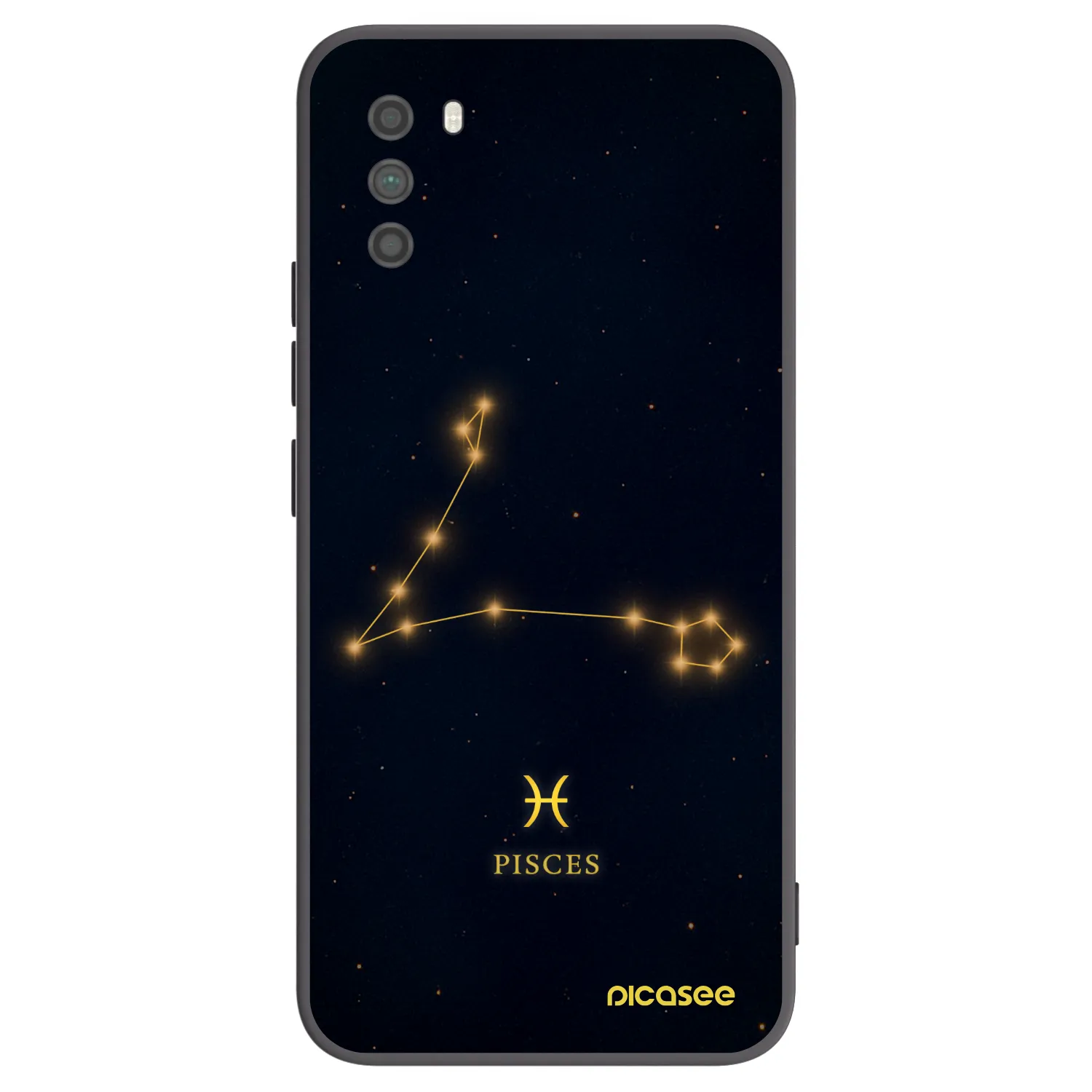 Picasee Xiaomi Poco M3 Hülle - Schwarzes Silikon - PISCES