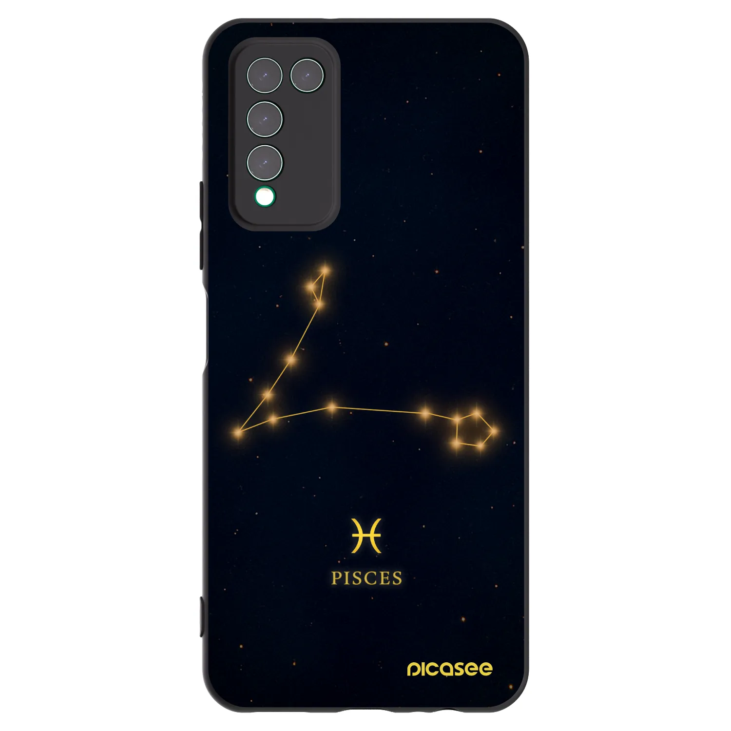 Picasee Honor 10X Lite Hülle - Schwarzes Silikon - PISCES