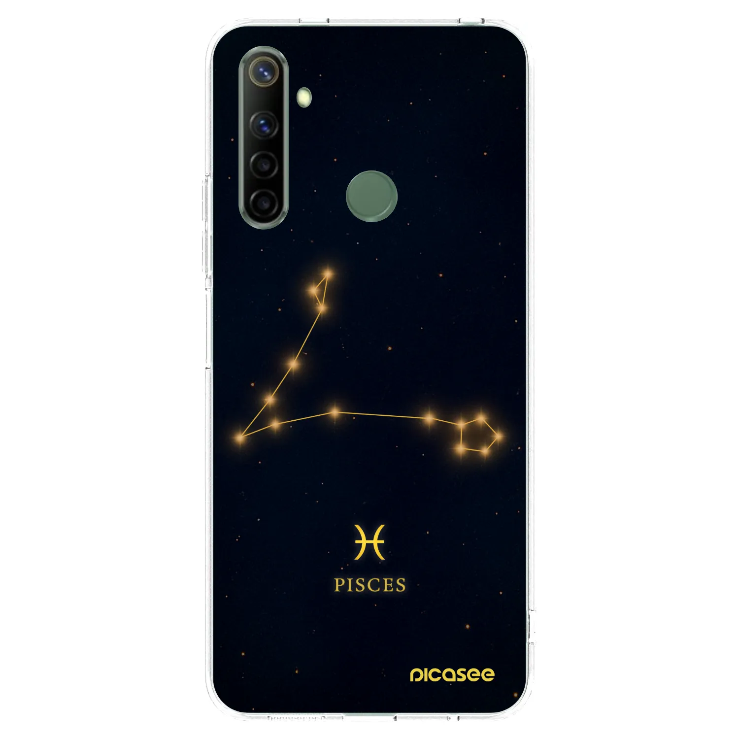 Picasee Realme 6i Hülle - Transparentes Silikon - PISCES
