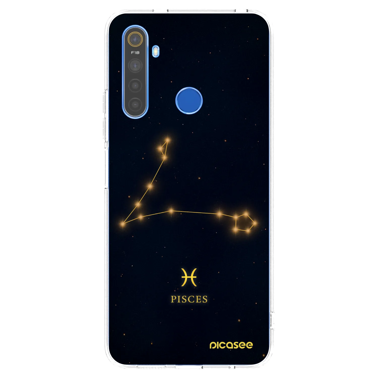 Picasee Realme 5 Hülle - Transparentes Silikon - PISCES