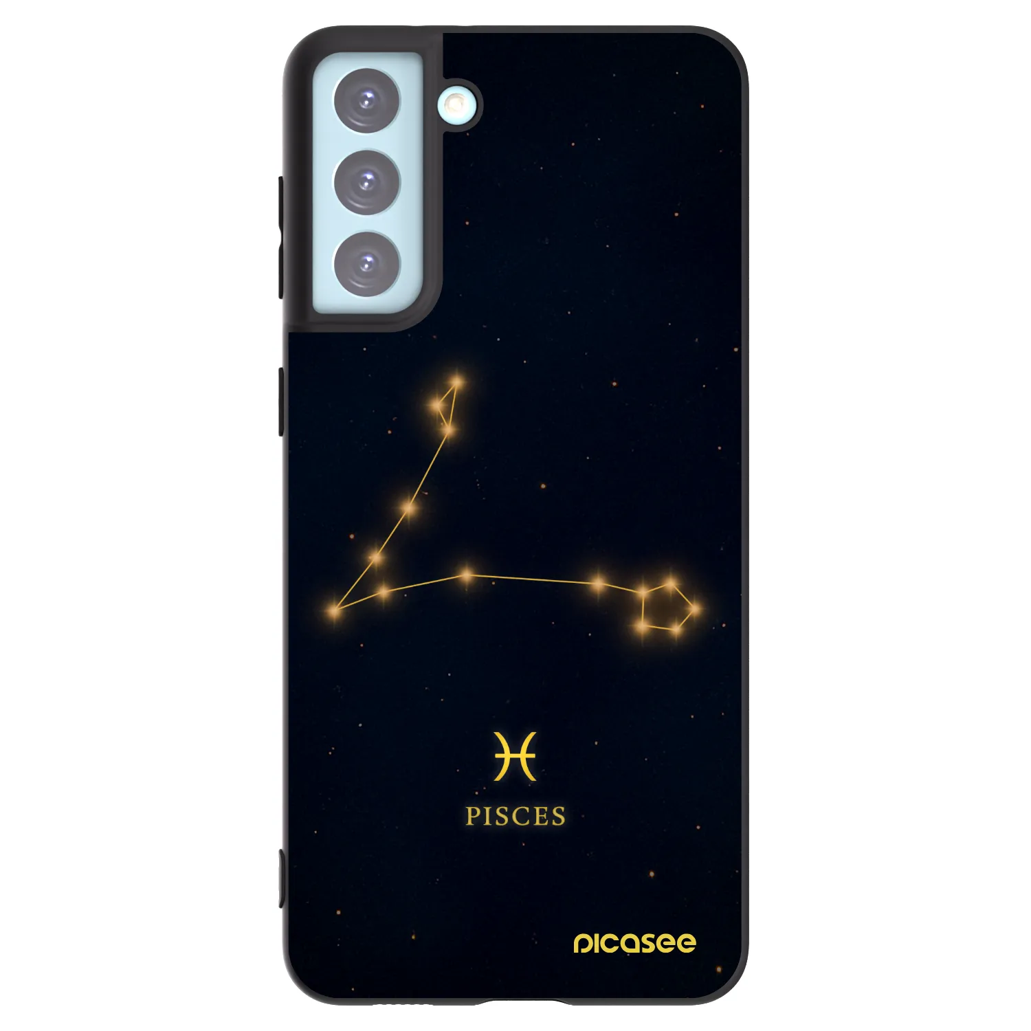 Picasee Samsung Galaxy S21+ 5G G996F Hülle - Schwarzes Silikon - PISCES