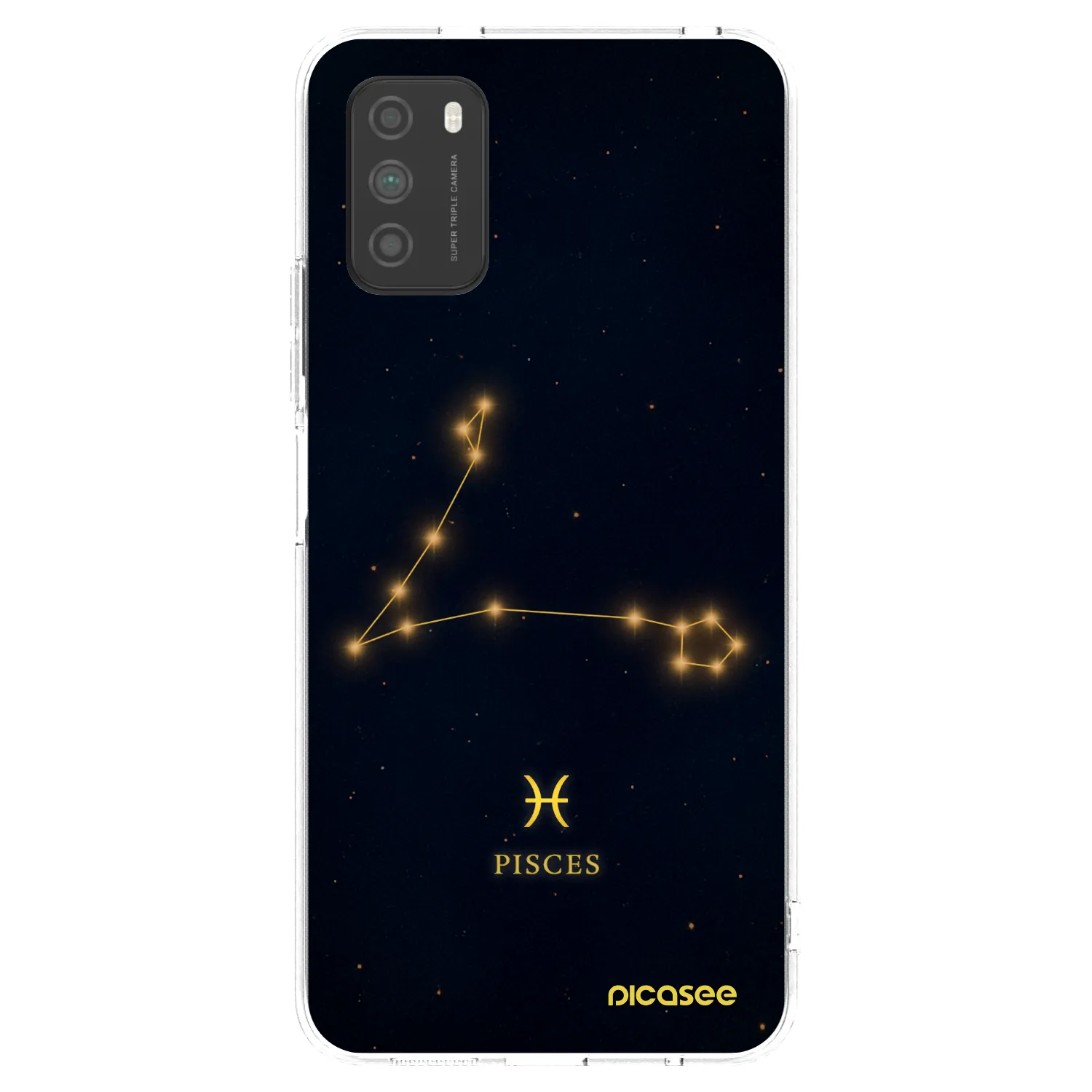 Picasee Xiaomi Poco M3 Hülle - Transparentes Silikon - PISCES