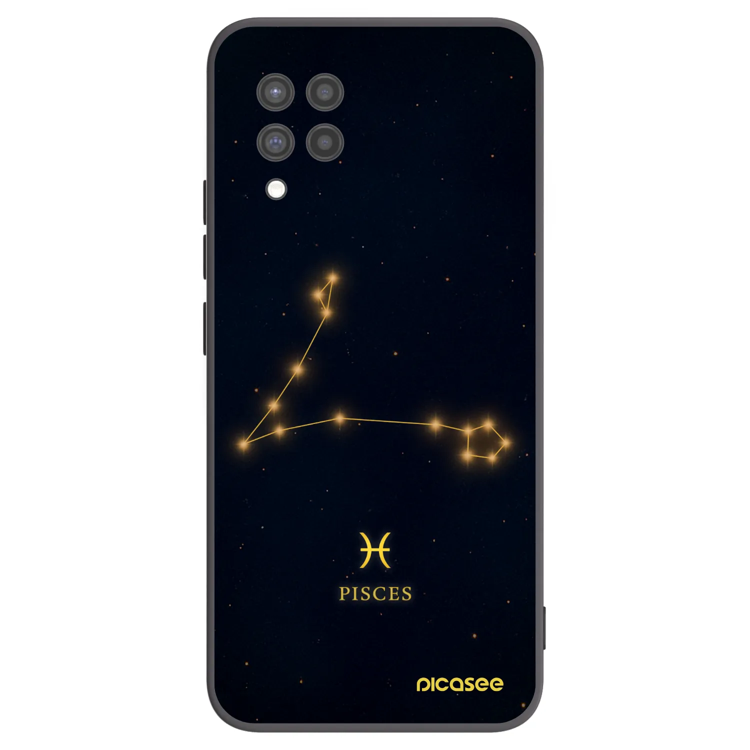 Picasee Samsung Galaxy A42 A426B Hülle - Schwarzes Silikon - PISCES