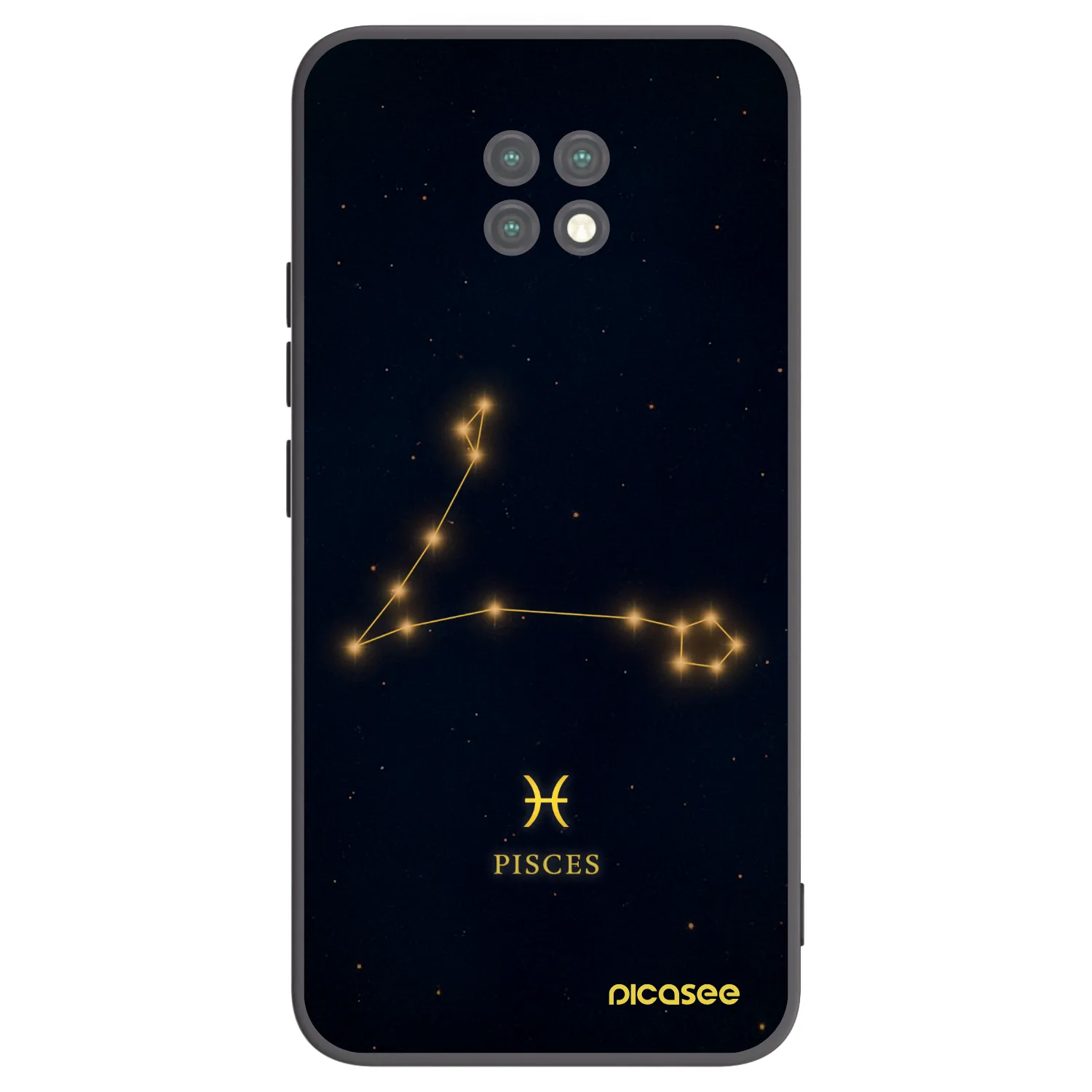 Picasee Xiaomi Redmi Note 9T Hülle - Schwarzes Silikon - PISCES