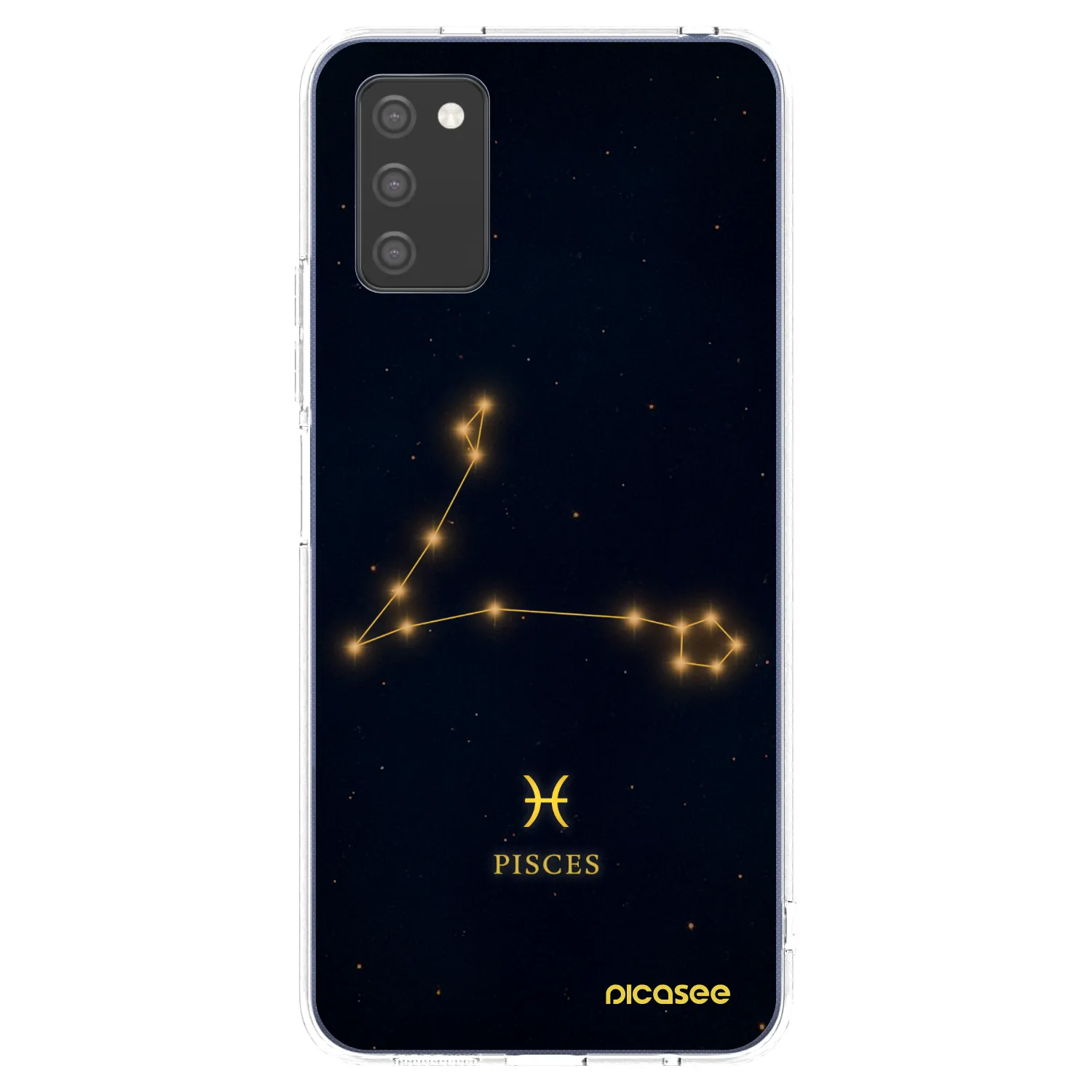Picasee Samsung Galaxy A03s A037G Hülle - Transparentes Silikon - PISCES