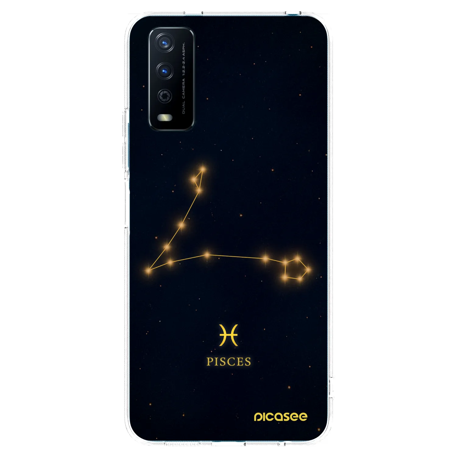 Picasee Vivo Y11s Hülle - Transparentes Silikon - PISCES