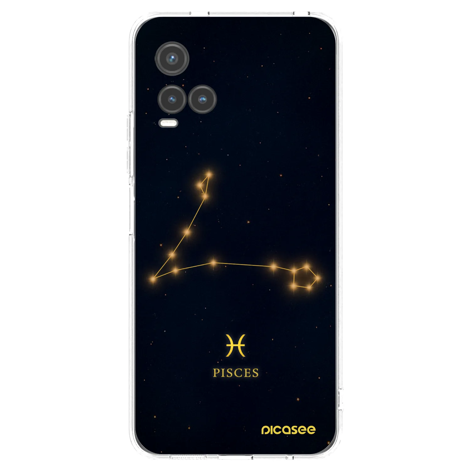 Picasee Vivo Y33s Hülle - Transparentes Silikon - PISCES