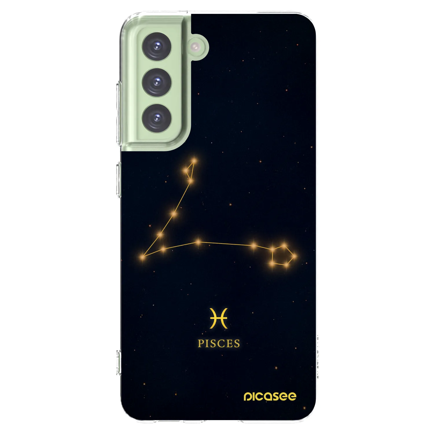 Picasee Samsung Galaxy S21 FE 5G Hülle - Transparentes Silikon - PISCES