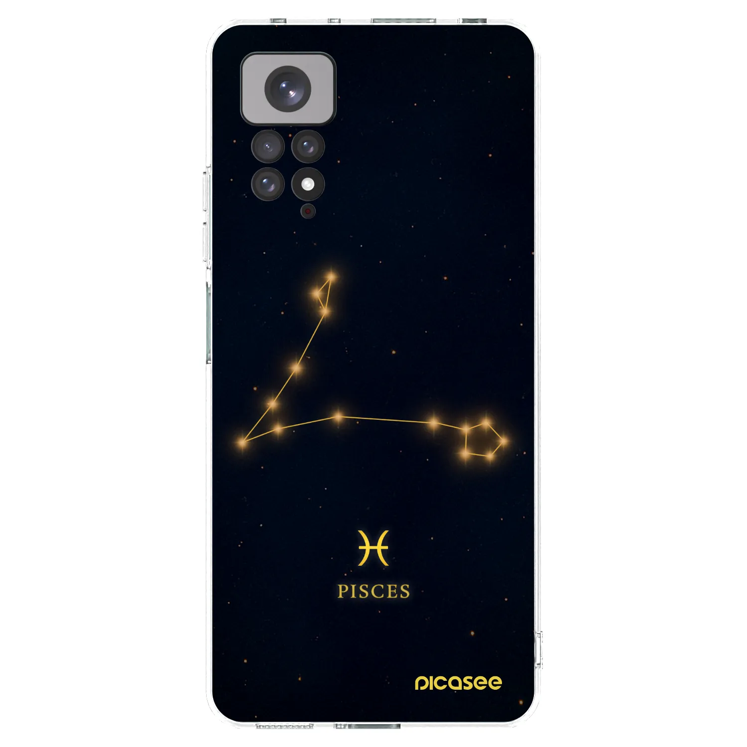 Picasee Xiaomi Redmi Note 11 Hülle - Transparentes Silikon - PISCES
