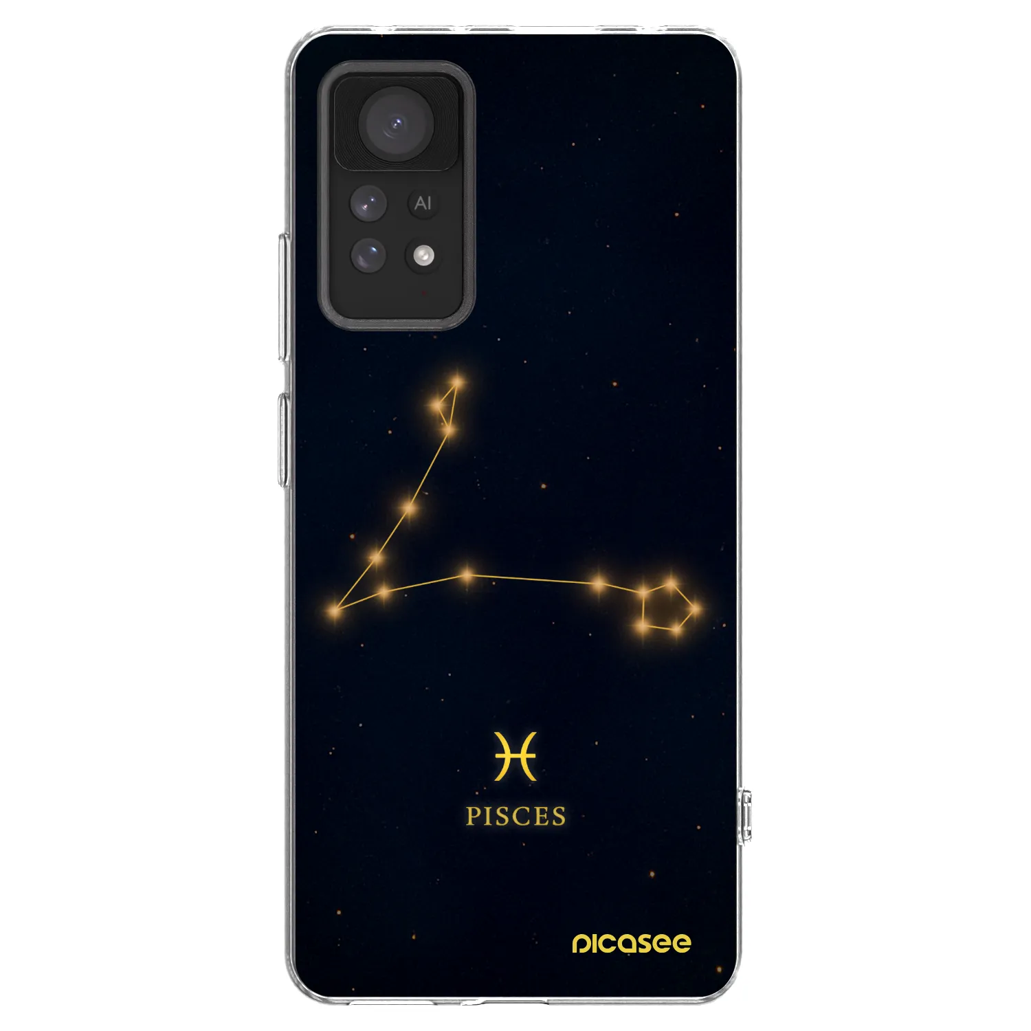Picasee Xiaomi Redmi Note 11 Pro Hülle - Transparentes Silikon - PISCES