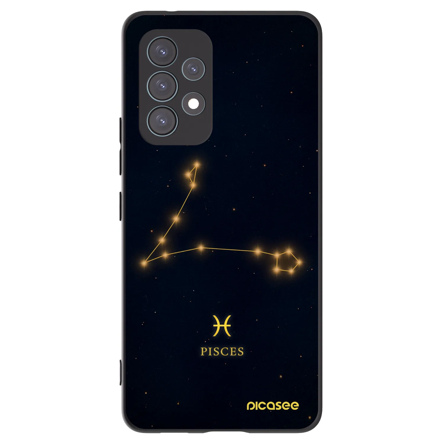 Picasee Samsung Galaxy A53 5G A536 Hülle - Schwarzes Silikon - PISCES