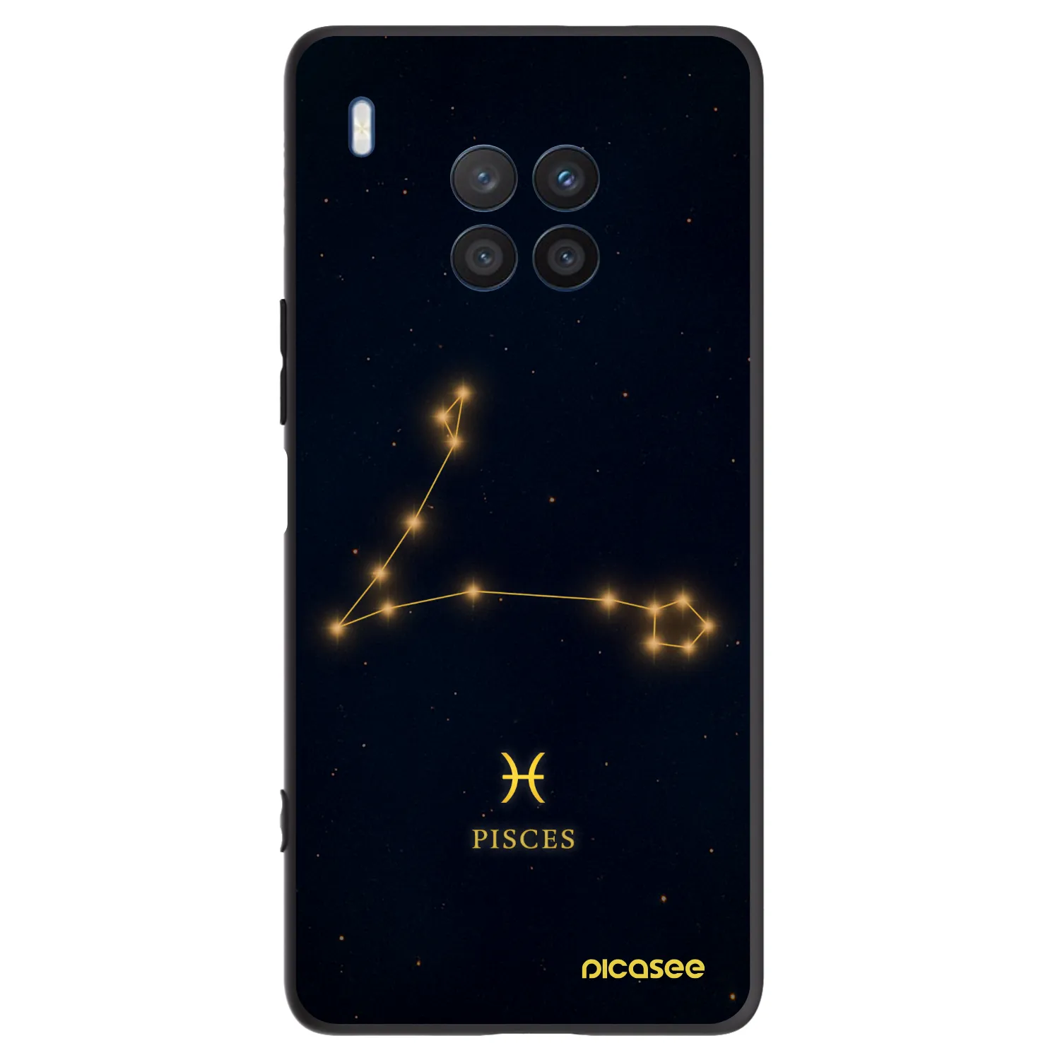 Picasee Honor 50 Lite Hülle - Schwarzes Silikon - PISCES