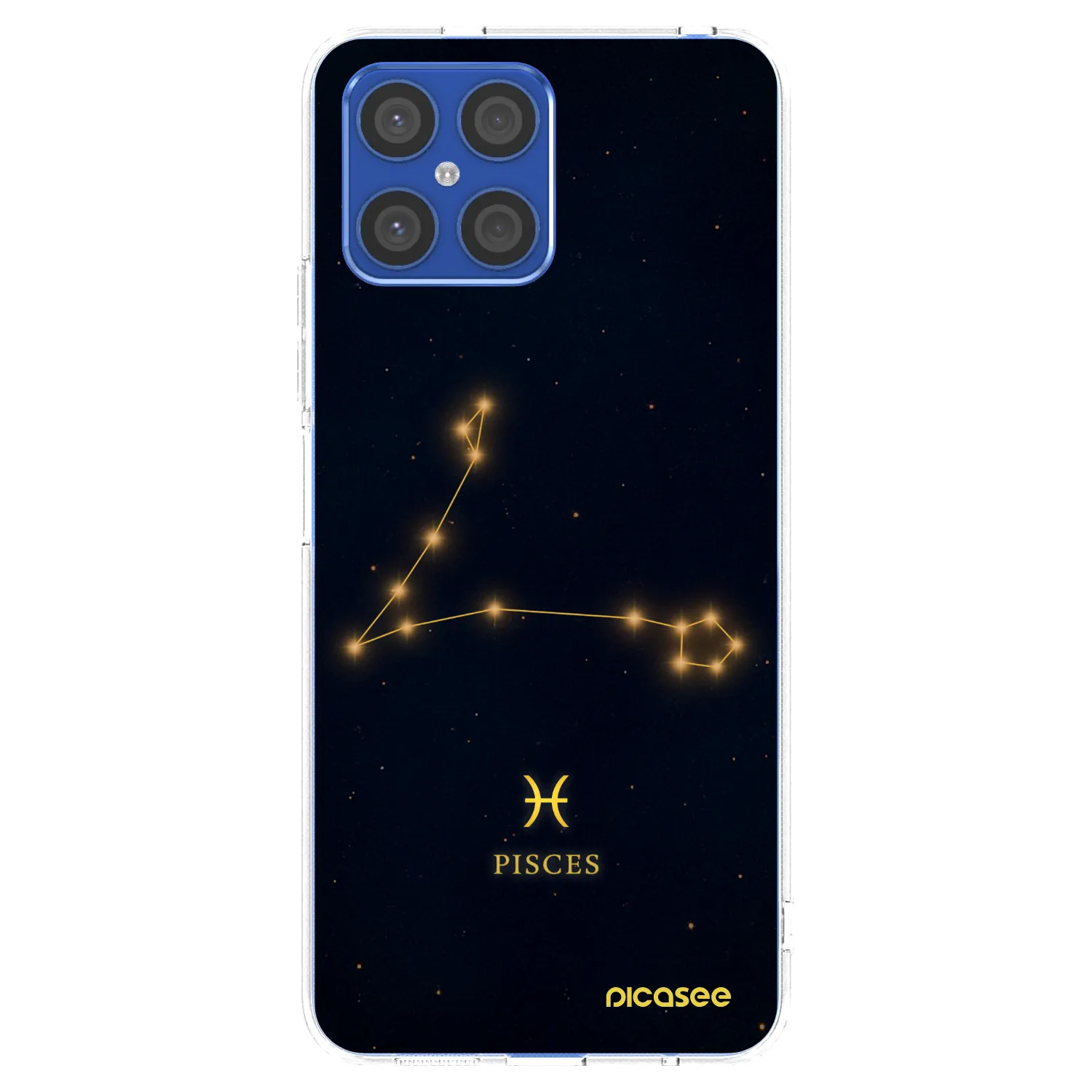 Picasee Honor X8 4G Hülle - Transparentes Silikon - PISCES