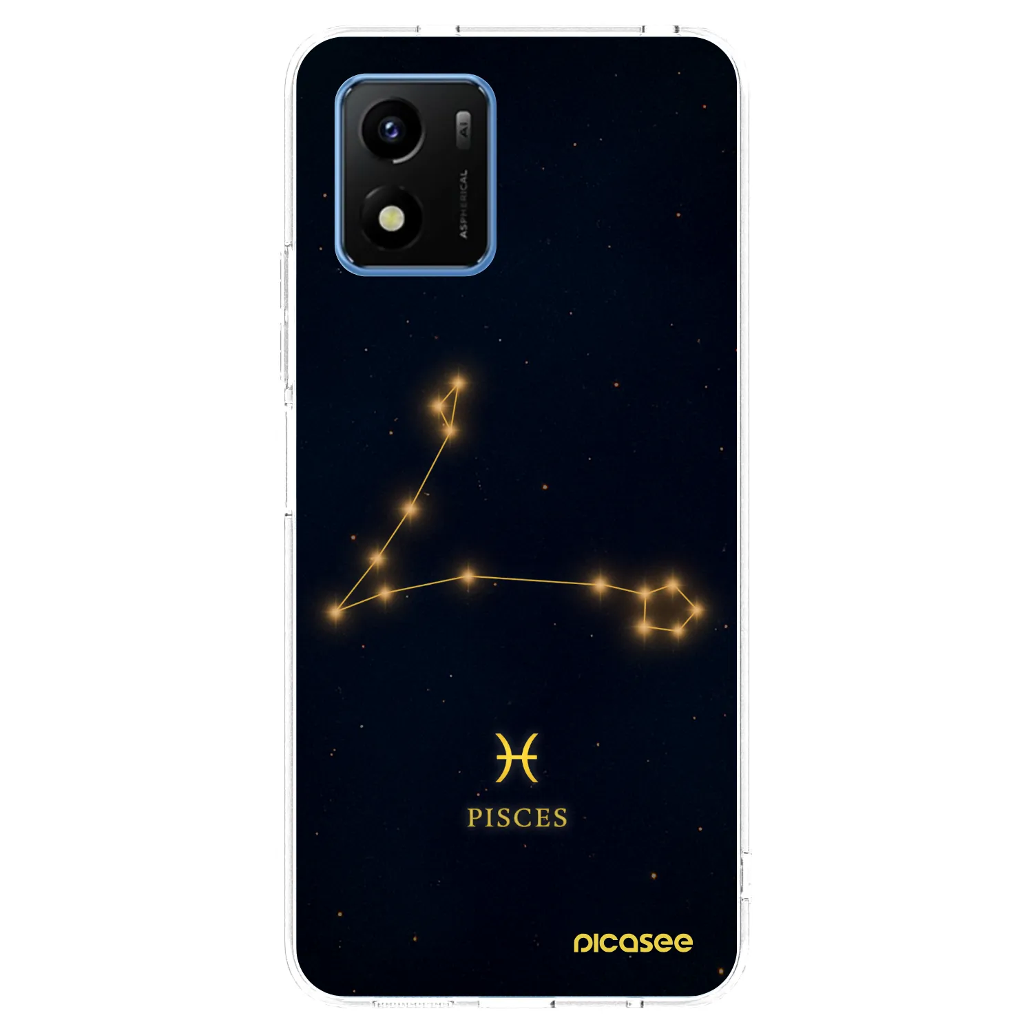 Picasee Vivo Y01 Hülle - Transparentes Silikon - PISCES