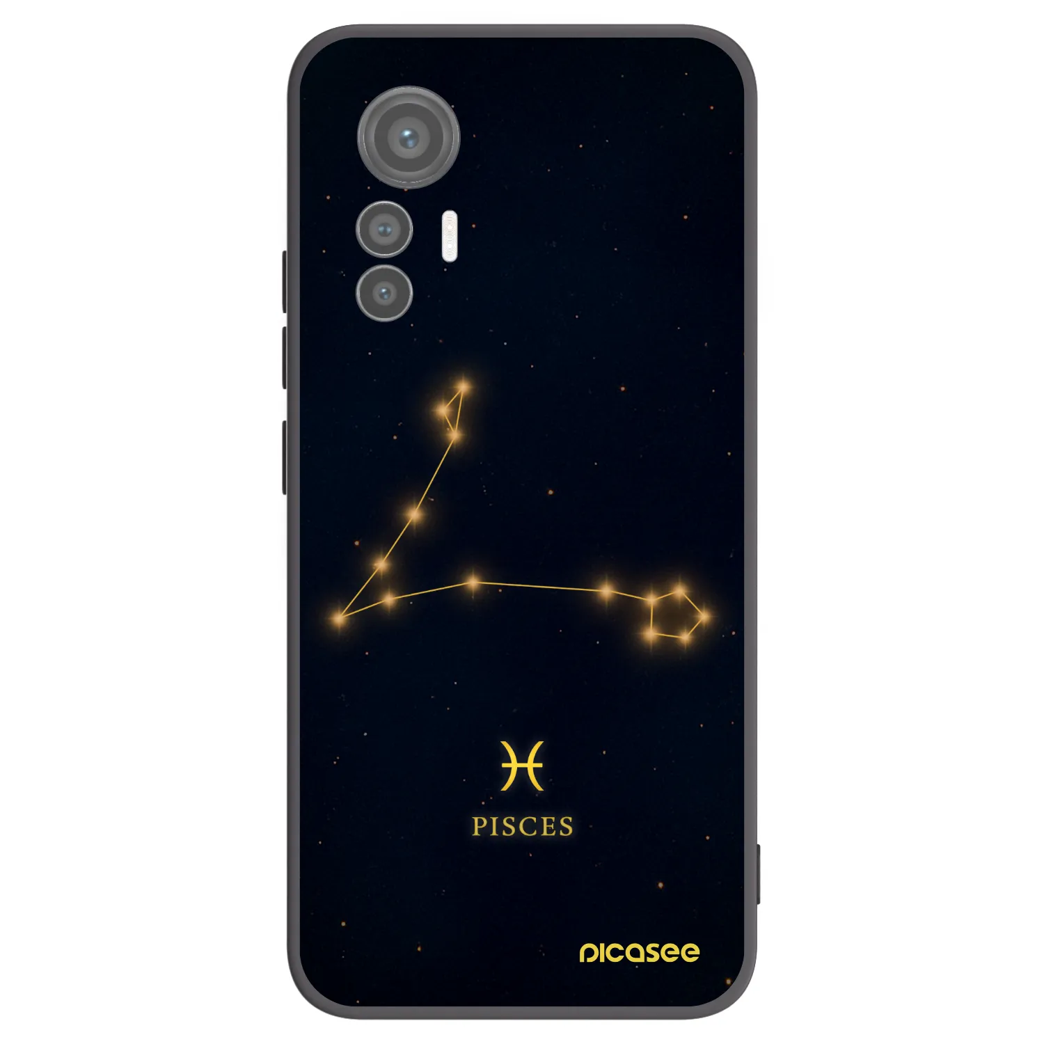 Picasee Xiaomi 12 Lite Hülle - Schwarzes Silikon - PISCES