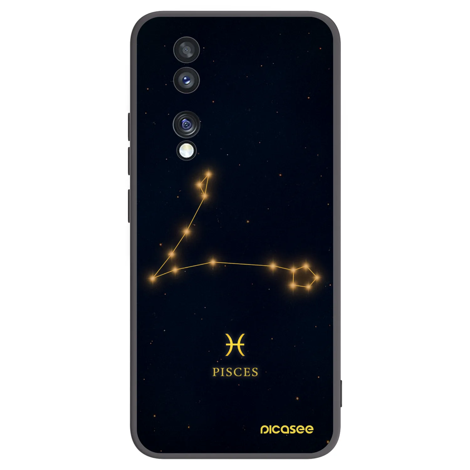 Picasee Honor 70 Hülle - Schwarzes Silikon - PISCES