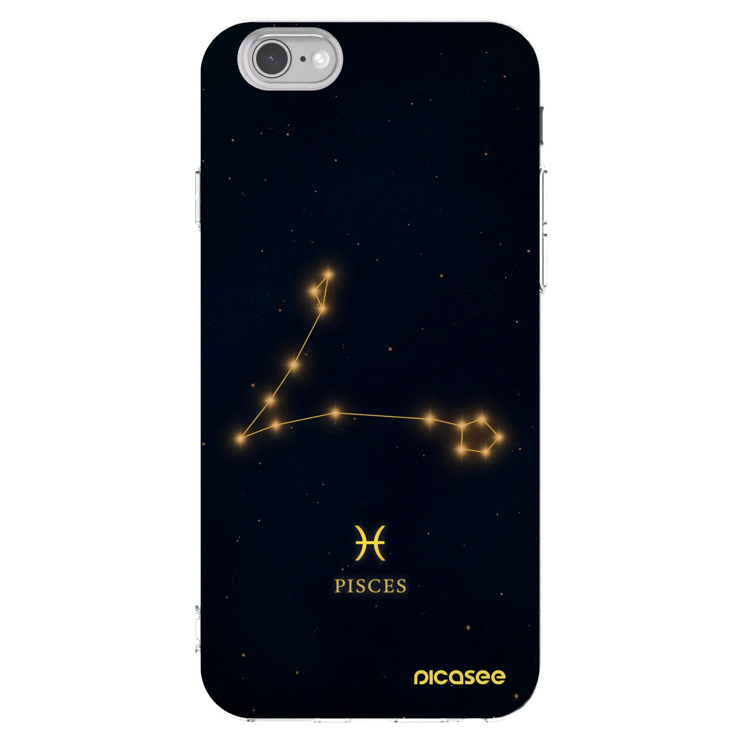 Picasee Apple iPhone 6/6S Hülle - Transparentes Silikon - PISCES