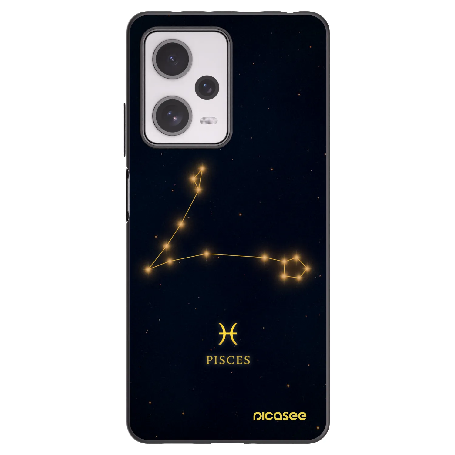 Picasee Xiaomi Redmi Note 12 Pro+ 5G Hülle - Schwarzes Silikon - PISCES