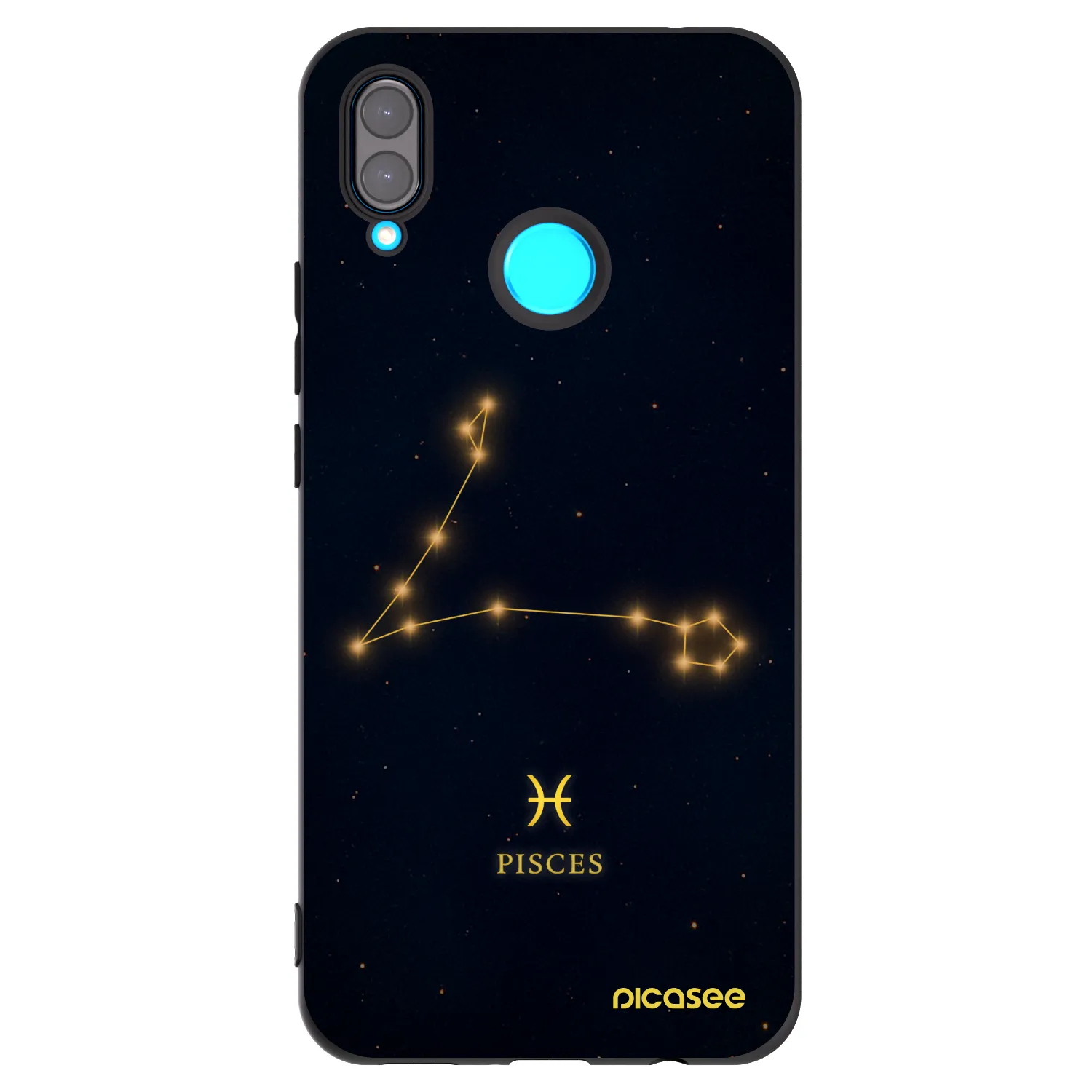 Picasee Huawei Nova 3 Hülle - Schwarzes Silikon - PISCES