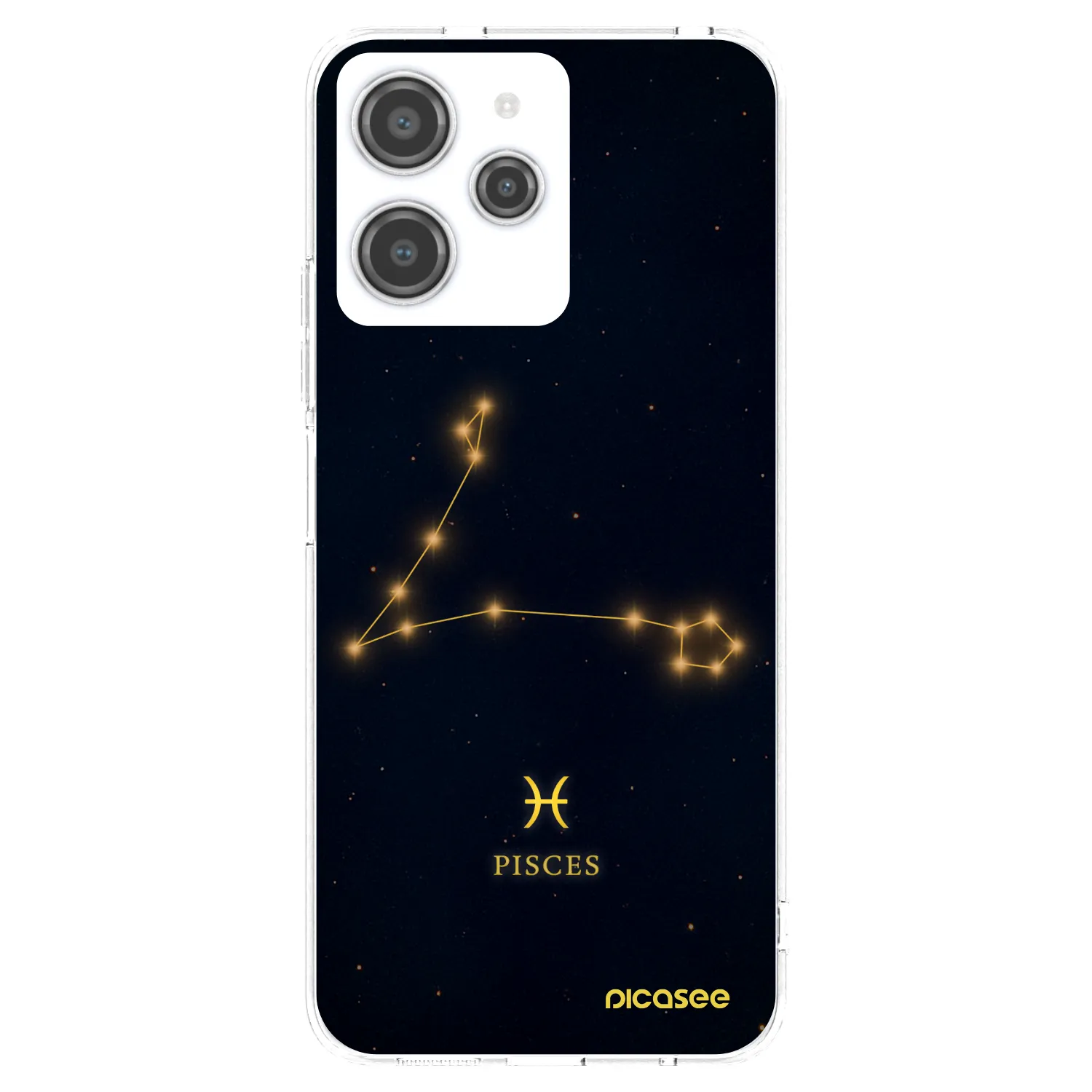 Picasee Xiaomi Redmi 12 4G Hülle - Transparentes Silikon - PISCES