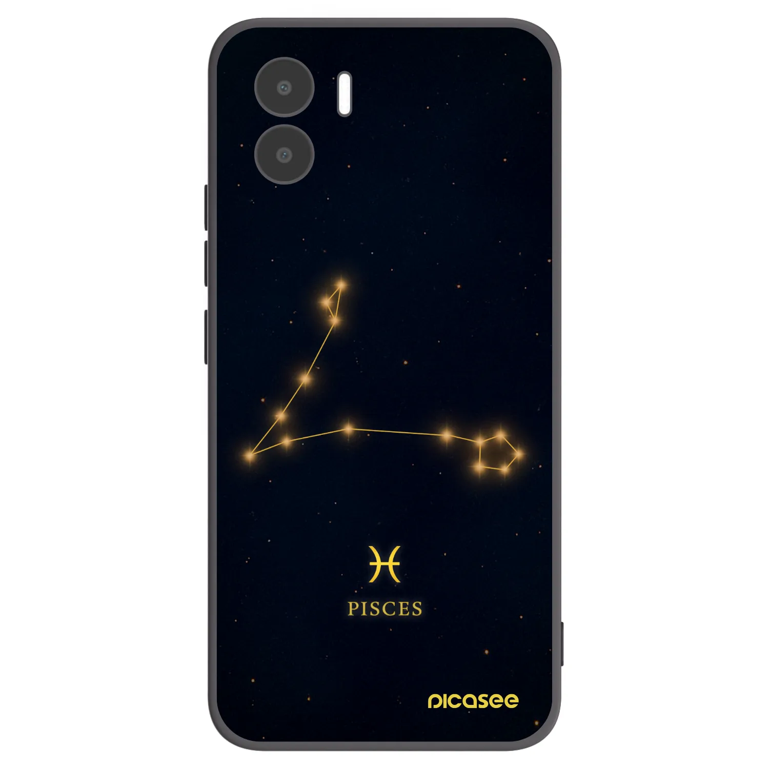 Picasee Xiaomi Redmi A2 Hülle - Schwarzes Silikon - PISCES
