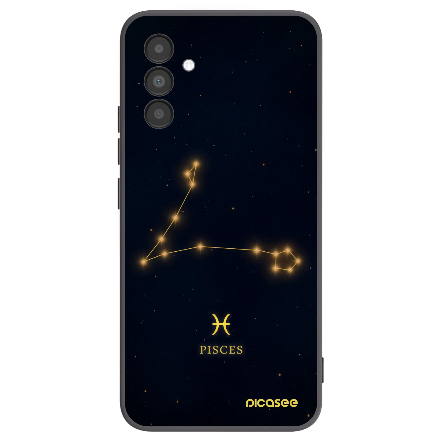 Picasee Samsung Galaxy A04s A047F Hülle - Schwarzes Silikon - PISCES
