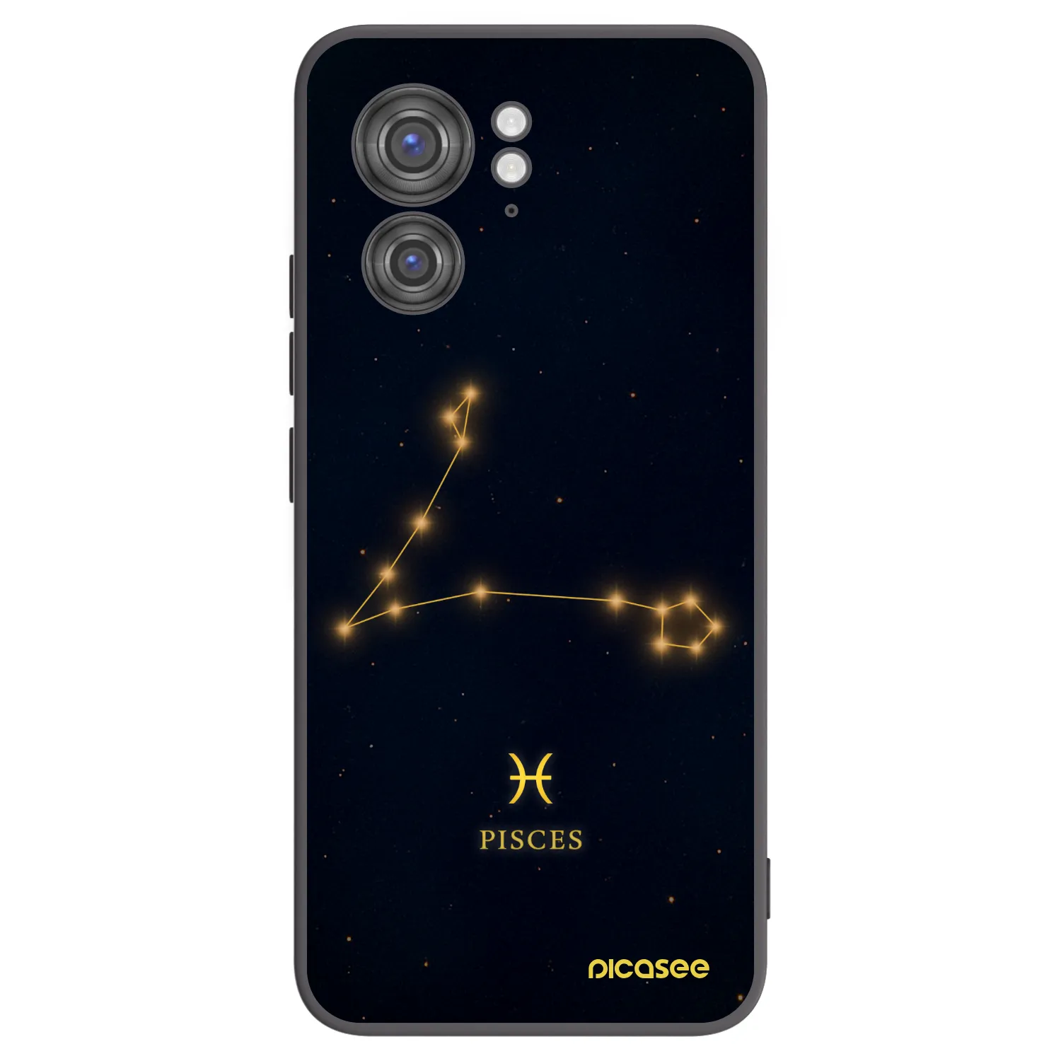 Picasee Motorola Edge 40 Hülle - Schwarzes Silikon - PISCES