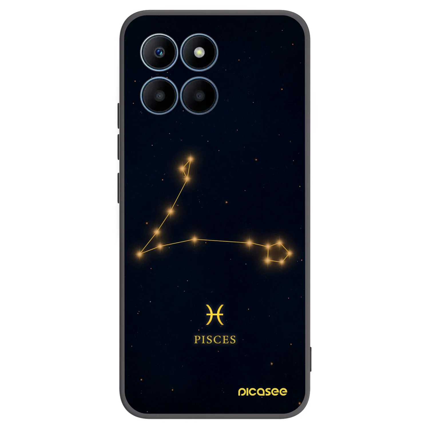 Picasee Honor 70 Lite Hülle - Schwarzes Silikon - PISCES