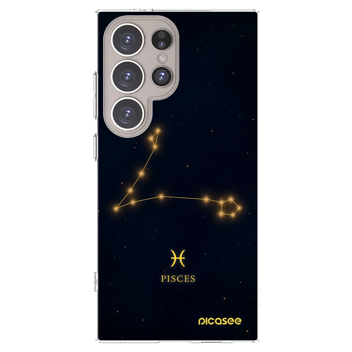 Picasee Samsung Galaxy S24 Ultra S928B 5G Hülle - Transparentes Silikon - PISCES