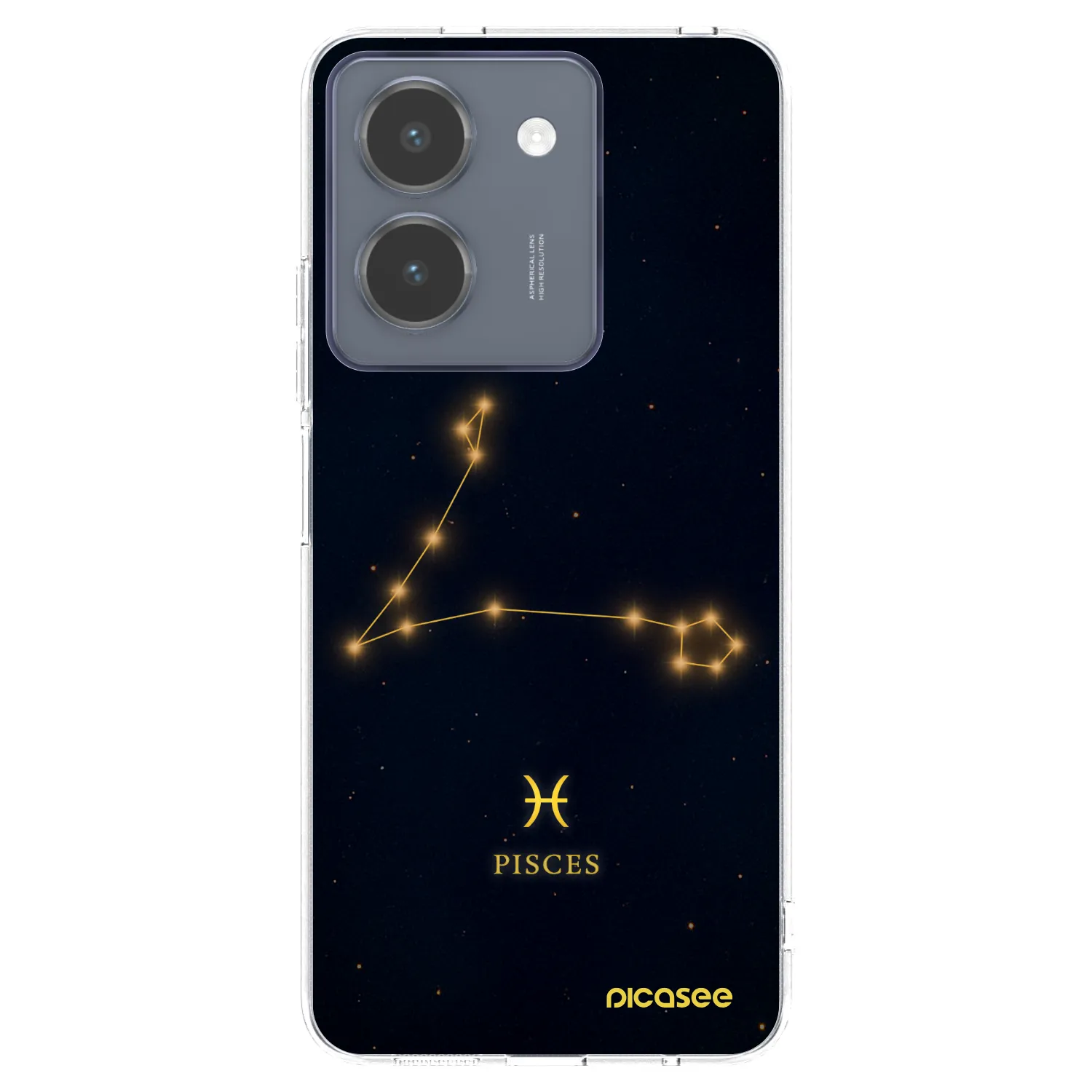 Picasee Vivo Y36 4G Hülle - Transparentes Silikon - PISCES