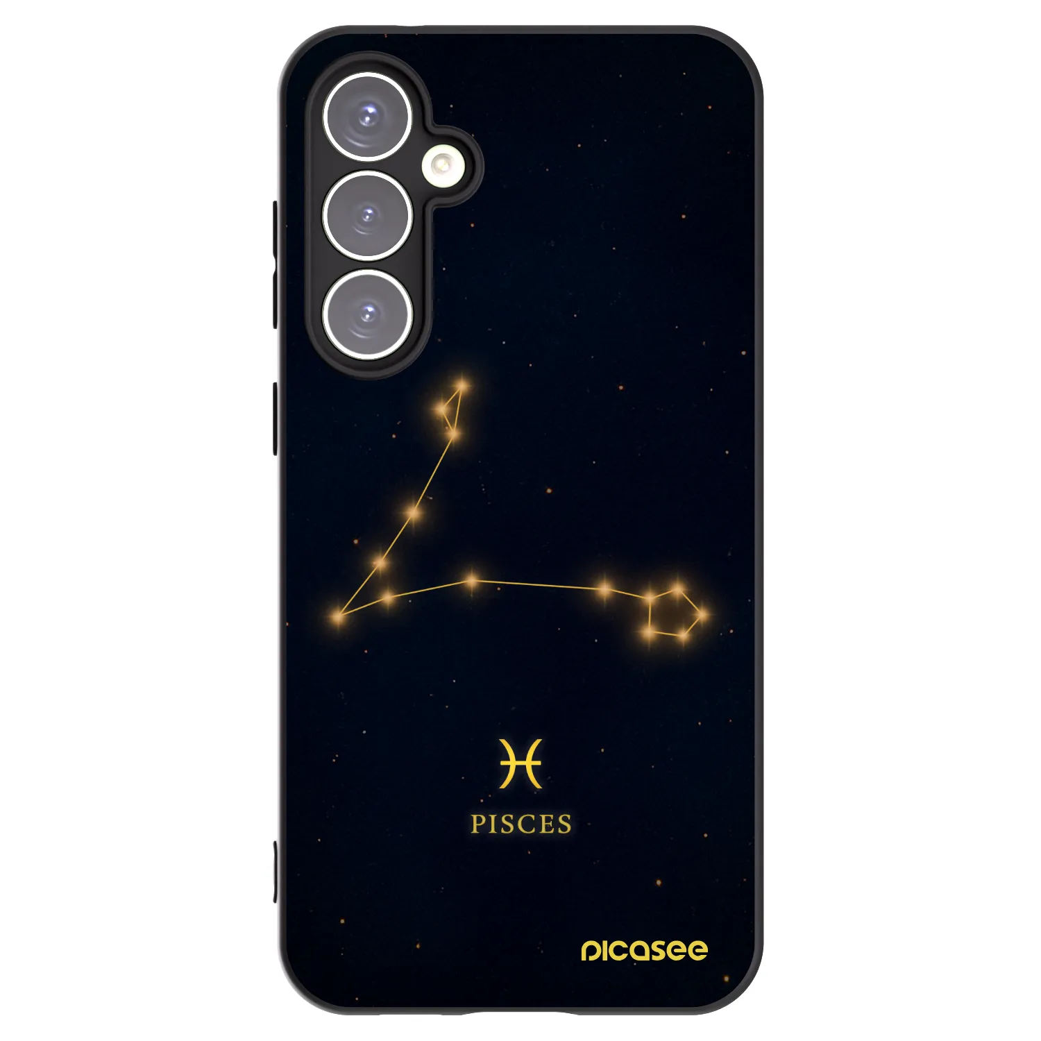 Picasee Samsung Galaxy S23 FE S711B Hülle - Schwarzes Silikon - PISCES