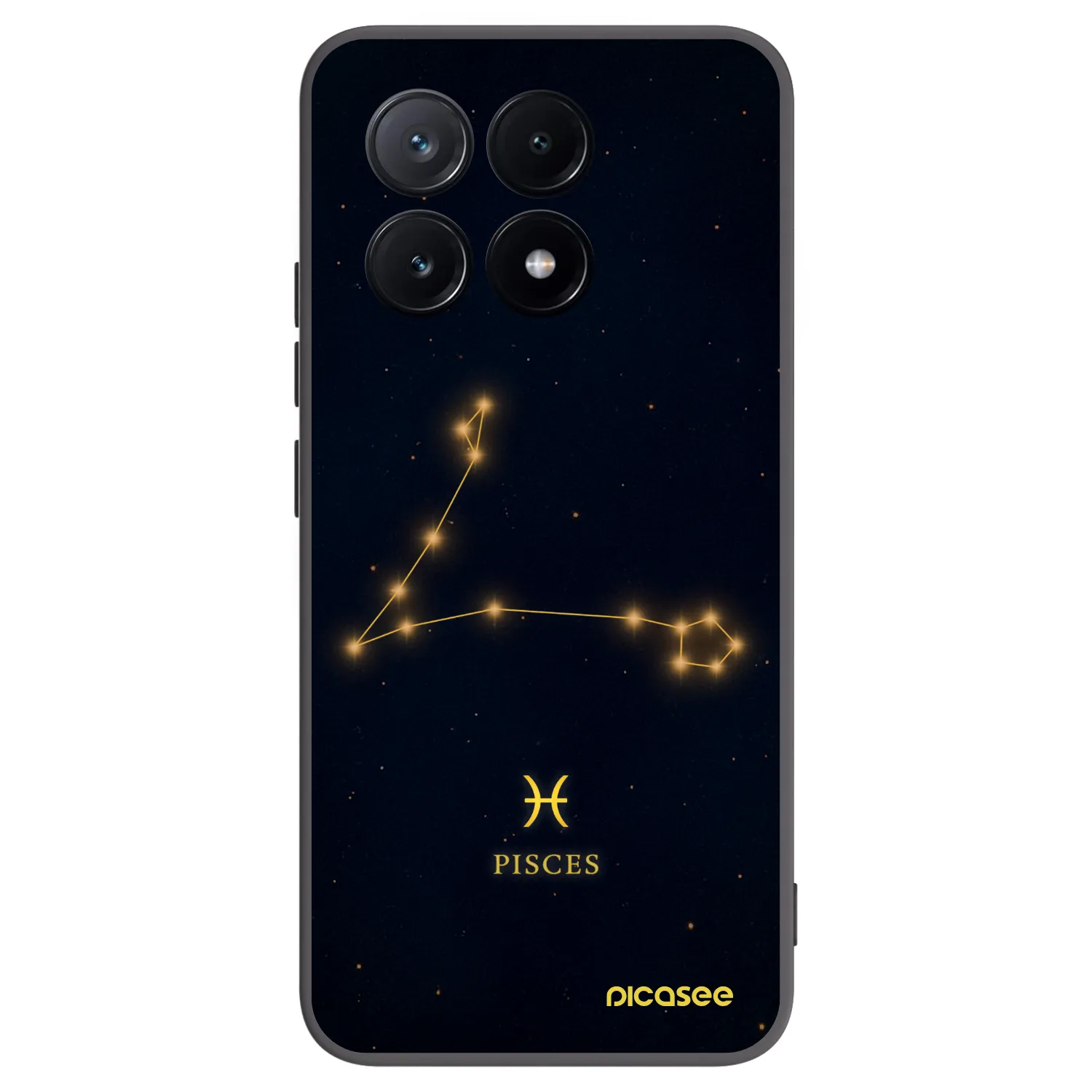 Picasee Xiaomi Poco X6 Pro Hülle - Schwarzes Silikon - PISCES
