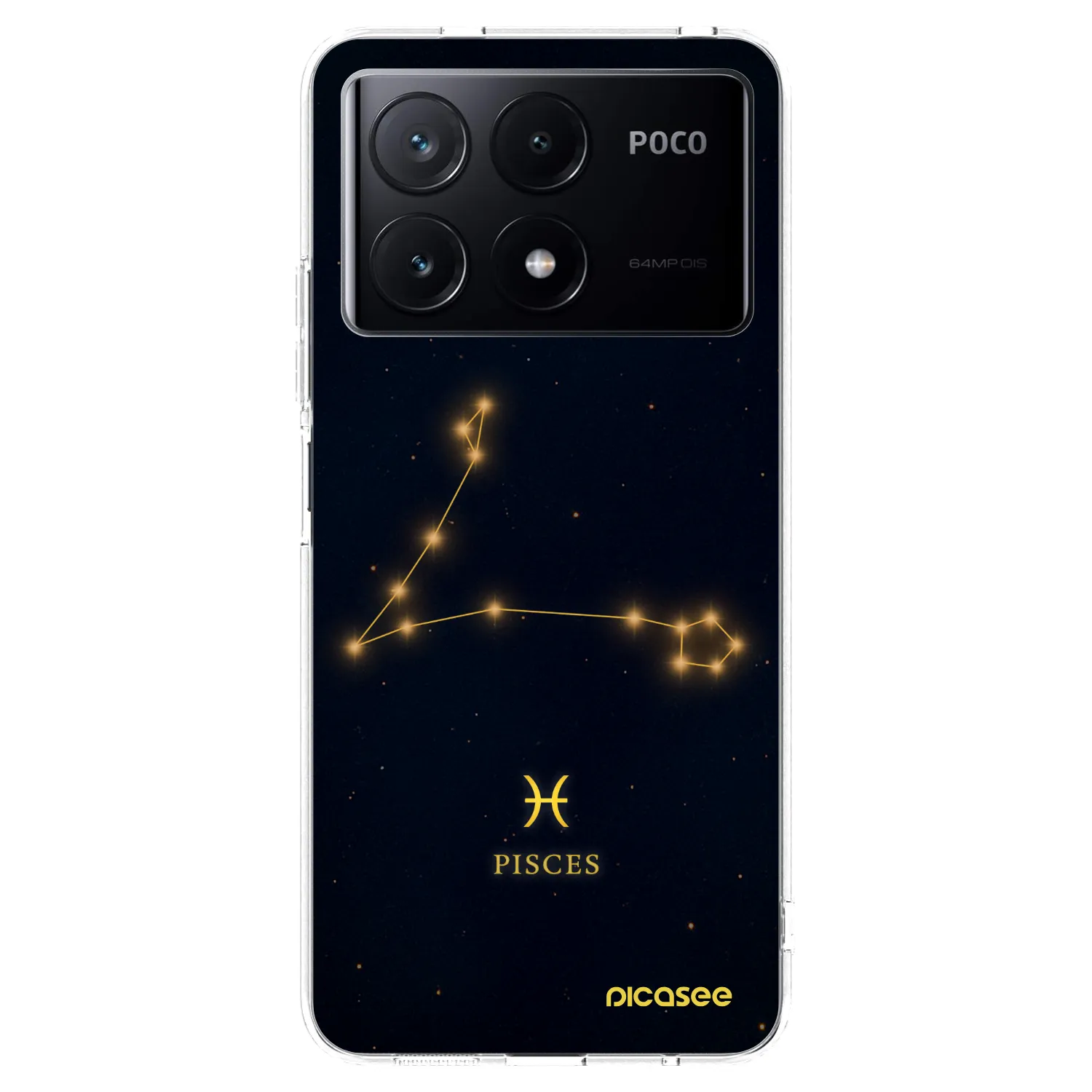 Picasee Xiaomi Poco X6 Pro Hülle - Transparentes Silikon - PISCES