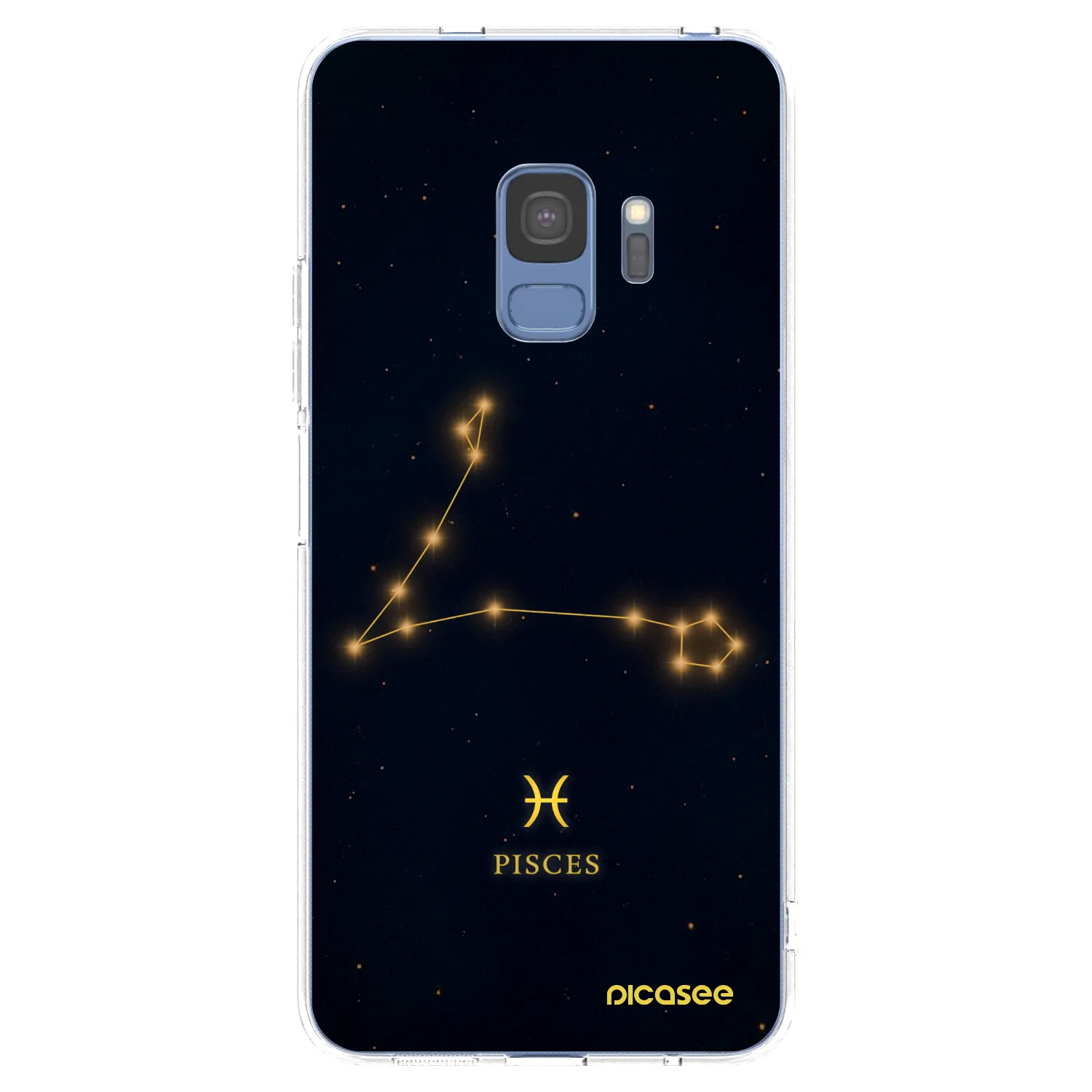 Picasee Samsung Galaxy S9 G960F Hülle - Transparentes Silikon - PISCES