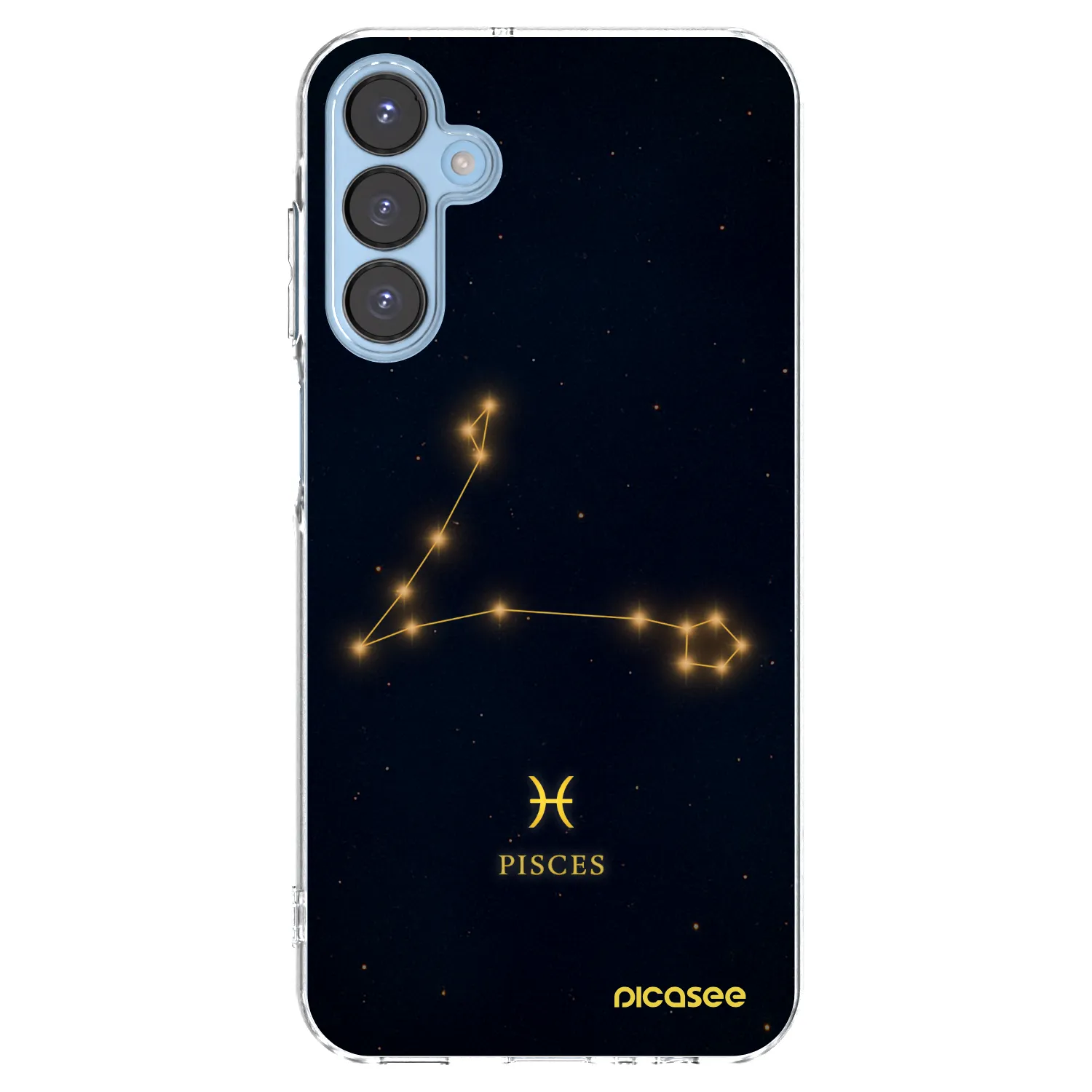 Picasee Samsung Galaxy A15 A156B 5G Hülle - Transparentes Silikon - PISCES